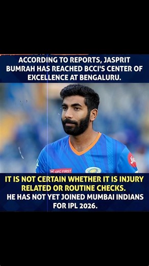 bumarh routine check up before the IPL 😤