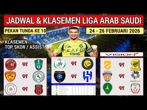Saudi Arabian League Schedule ~ AL NAJMA vs AL NASSR ~ AL TAAWON vs AL HILAL ~ SPL 2026 Week 10