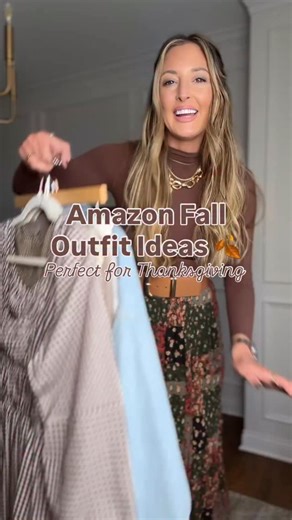 Amazon Fall Outfits 🍂 comment FALL below and I will message you all the details! Fall outfit Inspo to save & repeat! Perfect for Thanksgiving, Fall events, date night and even workwear! #falloutfitinspo #thanksgiving #falloutfitideas #thanksgivingoutfit #winteroutfitideas #momoutfit | Liv In Style Blog
