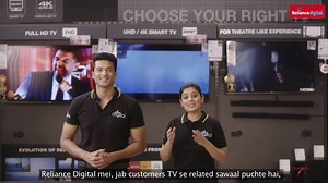 161K views · 956 reactions | Banking on Google for all TV-related queries but confused with all the answers? Watch this video and explore how Reliance Digital can guide you through a simple TV buying process! The TV Learning Wall set up at our stores will solve the queries you’ve always had while buying a TV. Head to your nearest store now. | Reliance Digital | Facebook