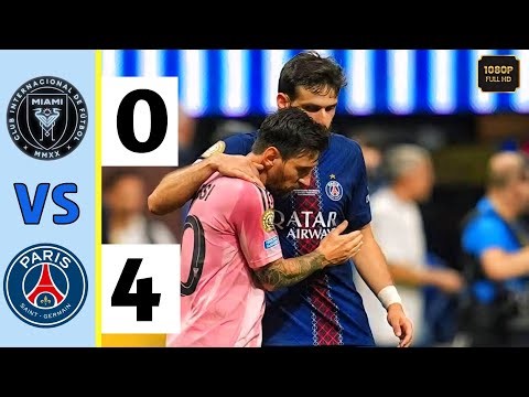 Messi Very sad |PSG4-0 Inter Miami | Full Match Highlights | All Goals 2026