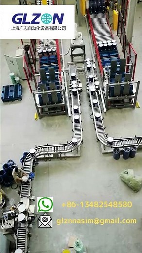 Fully Automated Filling & Palletizing Line | Top-View Showcase | GLZON