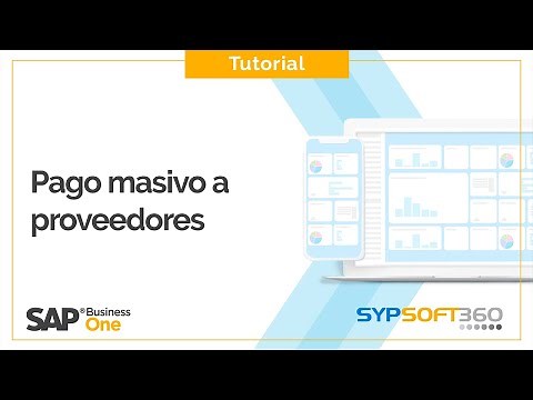Tutorial | Pago masivo a proveedores con SAP Business One