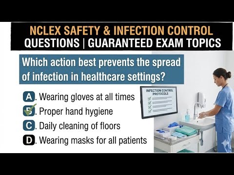 50 NCLEX Safety & Infection Control Questions #2026 #education #study #explore #fypシ゚viral