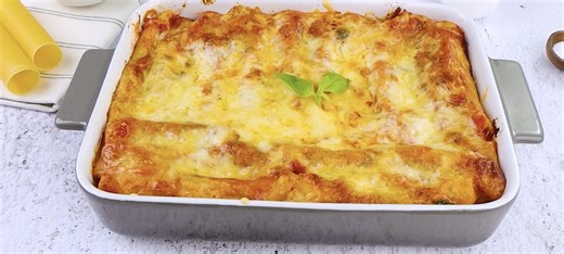 The Classic Recipe For Making Delicious Italian Cannelloni! (Spinach Ricotta Filling)