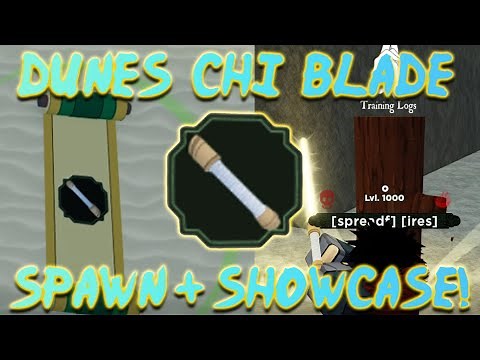 Shindo Life - Dunes Chi Blade Spawn and Location + Showcase!