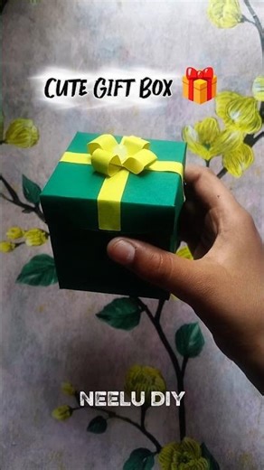 DIY Paper Gift Box 🎁 #aestheticdiy #paperflower #diypapercraft #forhim #bouquet #cutegiftideas #diy