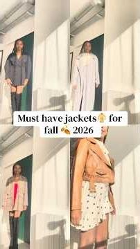 Les vestes à avoir pour l’automne ! Must have fall jackets #outfits #fashiontrends #falloutfits