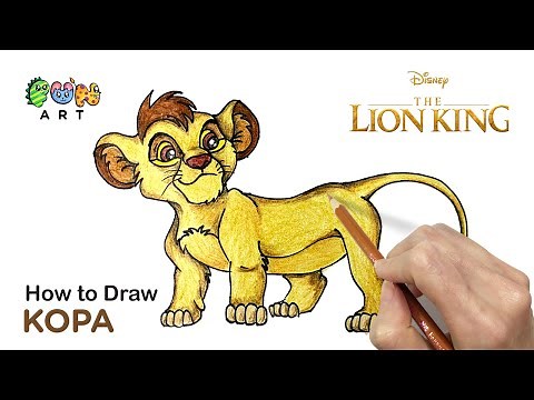 How To Draw KOPA | LION KING | DISNEY | VERY EASY~!