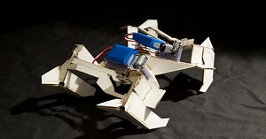 Origami-style transformer self-assembles before scuttling away