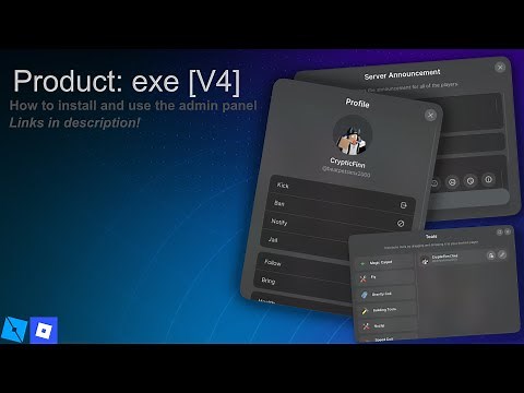 😁How to use and install Product: exe [v4] (Roblox Studio)😱