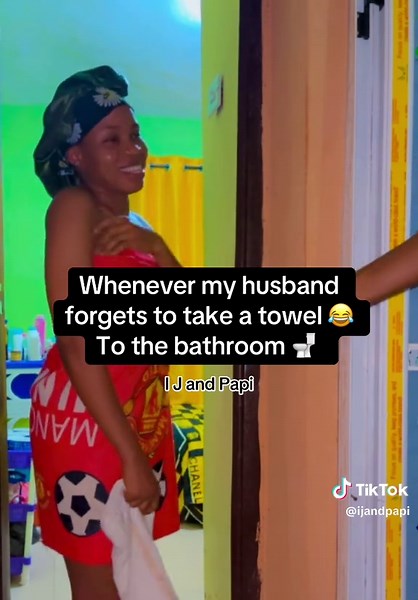 Funny Bathroom Moments: When He Forgets the Towel