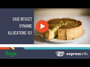 Sage Intacct Dynamic Allocations 101