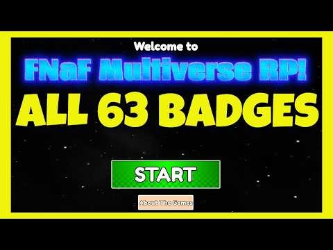 How to get ALL 70 BADGES in FNaF MULTIVERSE RP Roblox