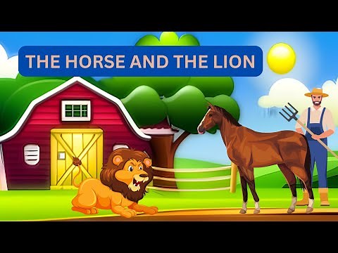 The Horse 🐎 and The Lion 🦁 Moral Story for Kids | English Stories | Bedtime Story | Lucky Kids Tube