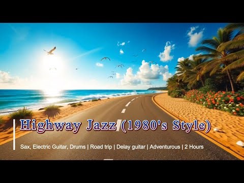 Highway Jazz - Sax, Electric Guitar, Drums - Road trip - Delay guitar - Adventurous