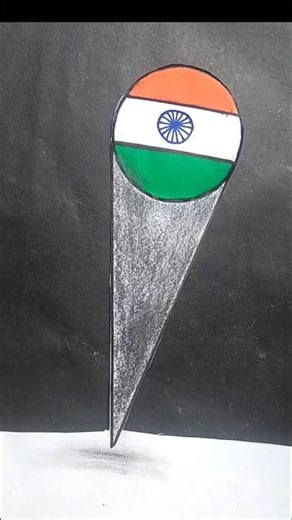 🇮🇳 Beautiful Indian flag drawing #viral #art #trending