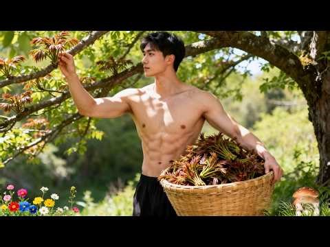 Springtime wilderness adventures: picking toon shoots and gathering mushrooms – nature's bounty.