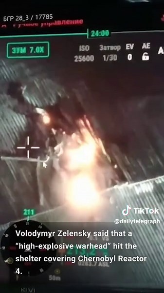 Russian Drone Hits Chernobyl Nuclear Plant Shelter