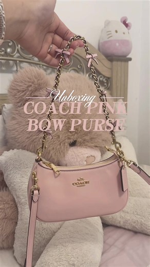 Coach Mini Teri Bag with Pink Bows — Cute Coach Bag Review