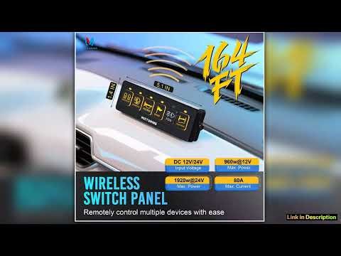 6 Gang Wireless Switch Panel Circuit Control Box LED Light Bar 1224V Car Marine Reliable Choice
