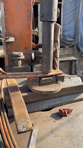 Leaf spring hydraulic press work