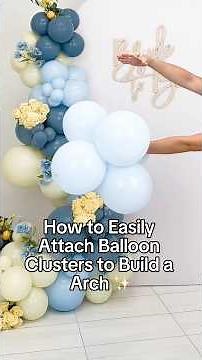 How to Easily Connect Balloon Clusters for a Full, Fluffy Garland ✨