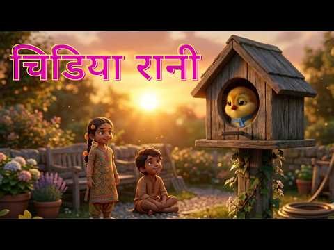 Chidiya Rani Badi Sayani 🐦 | Superhit Hindi Nursery Rhyme | Kids Cartoon Song