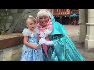 Little Cinderella meeting her Fairy Godmother