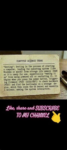 What is Booting? Computer Science Terms Explained