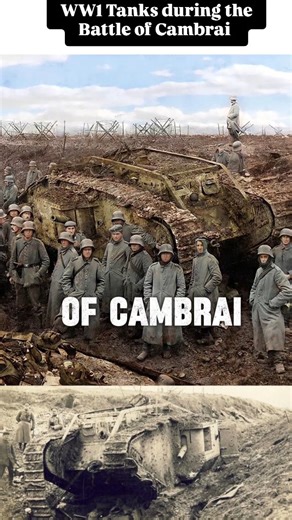 This Day In WWI on Instagram: "During the Battle of Cambrai (Nov 20 – Dec 7 1917) 476 Male and Female Mark IV Tanks set off towards the German lines, about 180 tanks were destroyed. Many of those were captured and seized by the Germans. Male Mark IV Tank "Fervent" Female Mark IV Tank (s/n 2732) "Chaperon II" Male Mark IV Tank "Hyacinth" Male Mark IV Tank (s/n 2021) “Crusty“ Female Mark IV Tank "Escapade" (s/n 2815) #ww1 #wwi #capcut #ww1tanks #ww1history history"