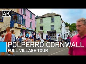 Walking Polperro, Cornwall, England | Village and Harbour Tour 4k Virtual Walk