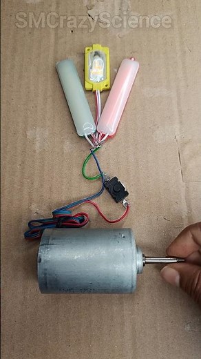 Generate electricity with my finger using dynamo motor | #generator #diy #experiment