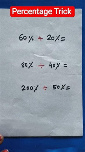 2 second Trick 🔥 #percentage #maths #viralmaths #shots