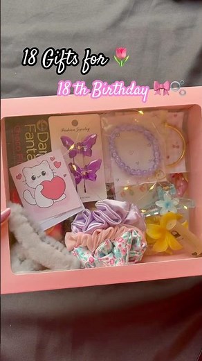 18 Gifts for 18th Birthday 🥹🌷💕 #trending #18thbirthday #gift #diy #giftbox #birthdaypackages