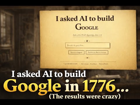 I asked AI to build Google in 1776... (The results were crazy)