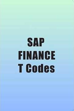 Complete List of FI Transactions in SAP ! #SAPFICO #SAPFI #SAP #SapVibez