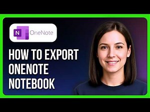 How to Export a Microsoft OneNote Notebook