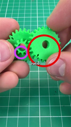 How a 3D-Printed Gearbox Works… #3dprinting #gears #shorts