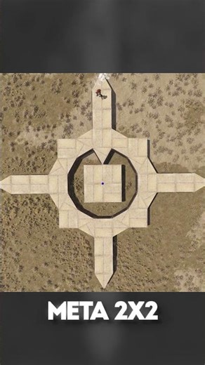 meta 2x2 base design #newrust #rust #rustgame #rustbuild #rustbasedesign #basedesign