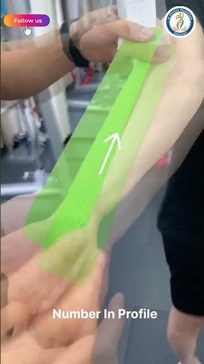 Relieve your elbow & forearm pain with expert physiotherapy and kinesiology taping! 💪✨