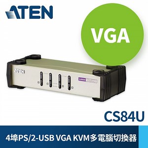ATEN 宏正 4埠USB PS/2 雙介面 KVM 多電腦切換器 (CS84U) - PChome 24h購物