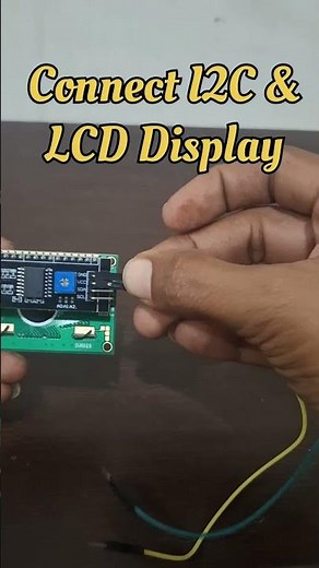 How to connect I2C with LCD module #led #lcd #i2c #ledlights #viralshorts #arduinotutorial #howto