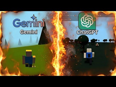ChatGPT vs. Gemini: Building a "99 Days in the forest" Roblox Survival Game!