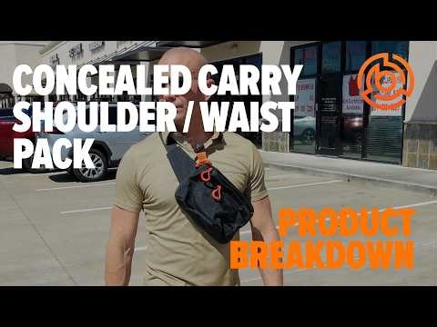 Concealed Carry Shoulder & Waist Pack: Product Breakdown