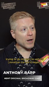 Original Rent star Anthony Rapp attended the opening of The Jonathan Larson Project last week. Watch him discuss the importance of upholding Larson's legacy and see more from the opening night here: https://bway.world/zi3l1 | BroadwayWorld