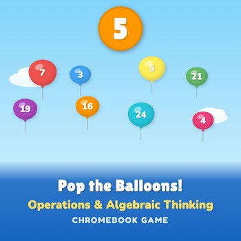 5th Grade Numerical Expressions Math Game | Math Center Digital Game