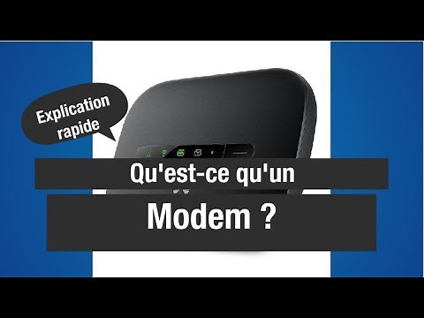 QU'EST-CE QU'UN MODEM ? Mon Prof d'Info