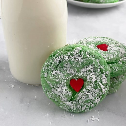 21K views · 283 reactions | https://www.iheartnaptime.net/grinch-cookies/ These Christmas Grinch cookies are made with a box of cake mix! They are soft, chewy, easy to make and oh so adorable  | I Heart Naptime | Facebook