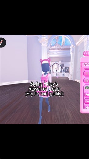 Styling Haley’s reworked code!💞 (I’m so sorry for the quality!) @callmehhaley #trending #dtiroblox